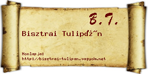 Bisztrai Tulipán névjegykártya